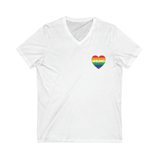 SJVC PRIDE Unisex Short Sleeve v-neck