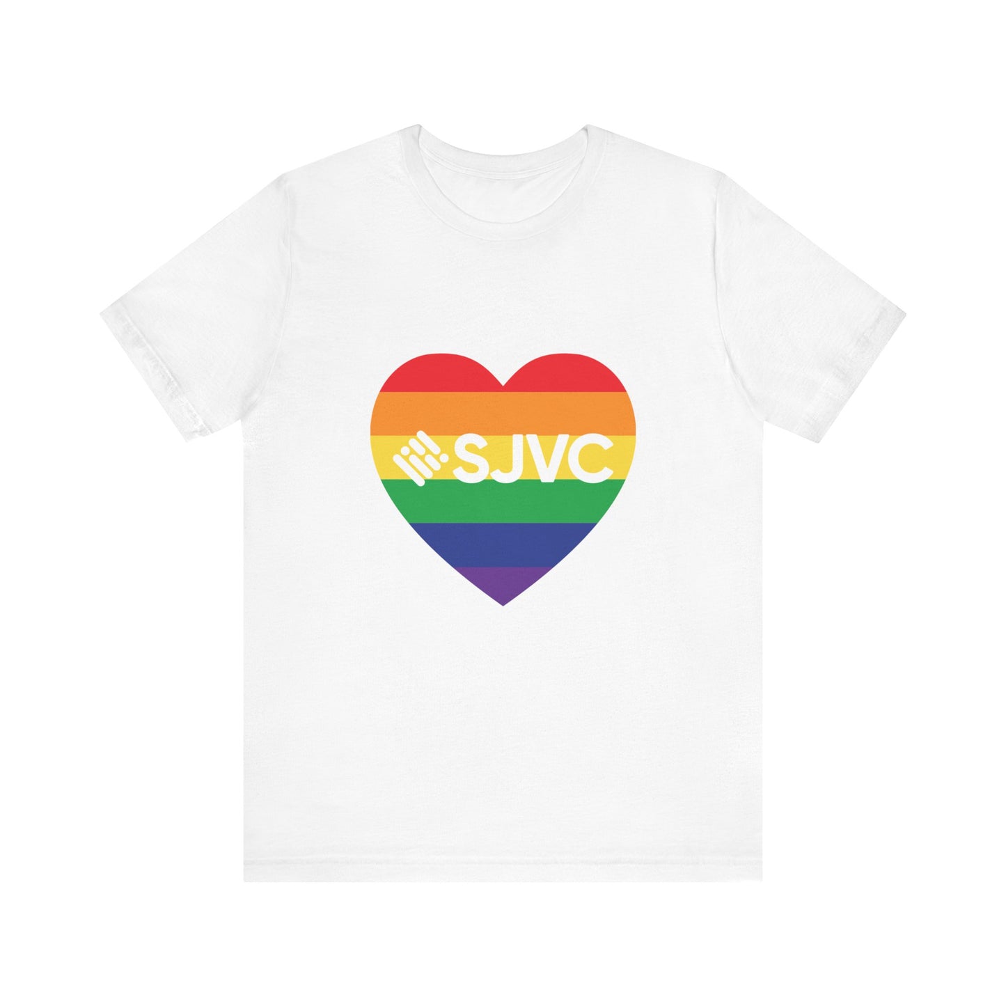 SJVC PRIDE Heart Unisex Short Sleeve Tee