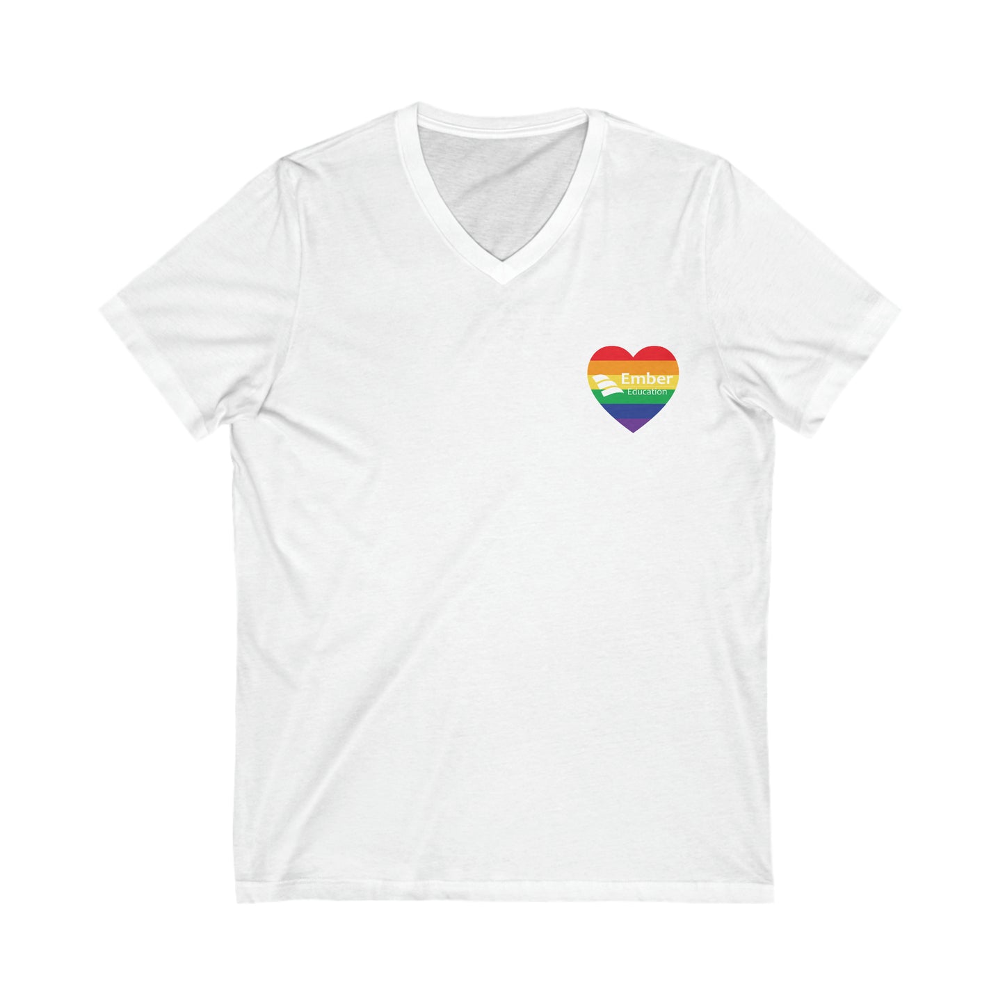 Ember Education PRIDE Unisex Short Sleeve v-neck