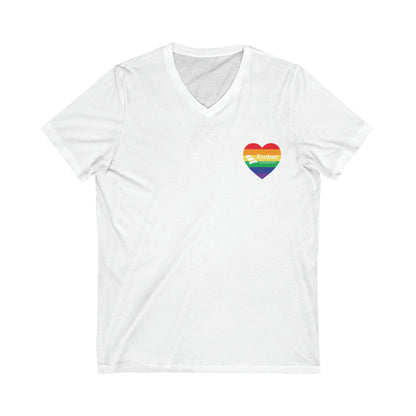 Ember Education PRIDE Unisex Short Sleeve v-neck