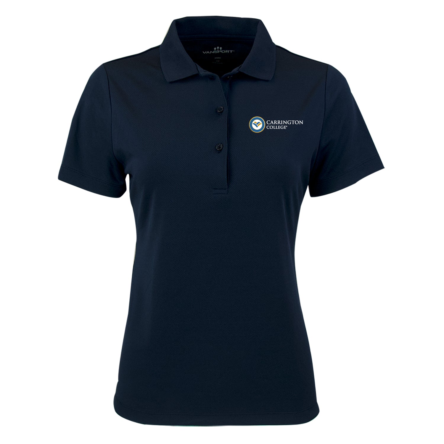 Carrington College Women's Polo Shirt with Embroidery – Shop EmberEd