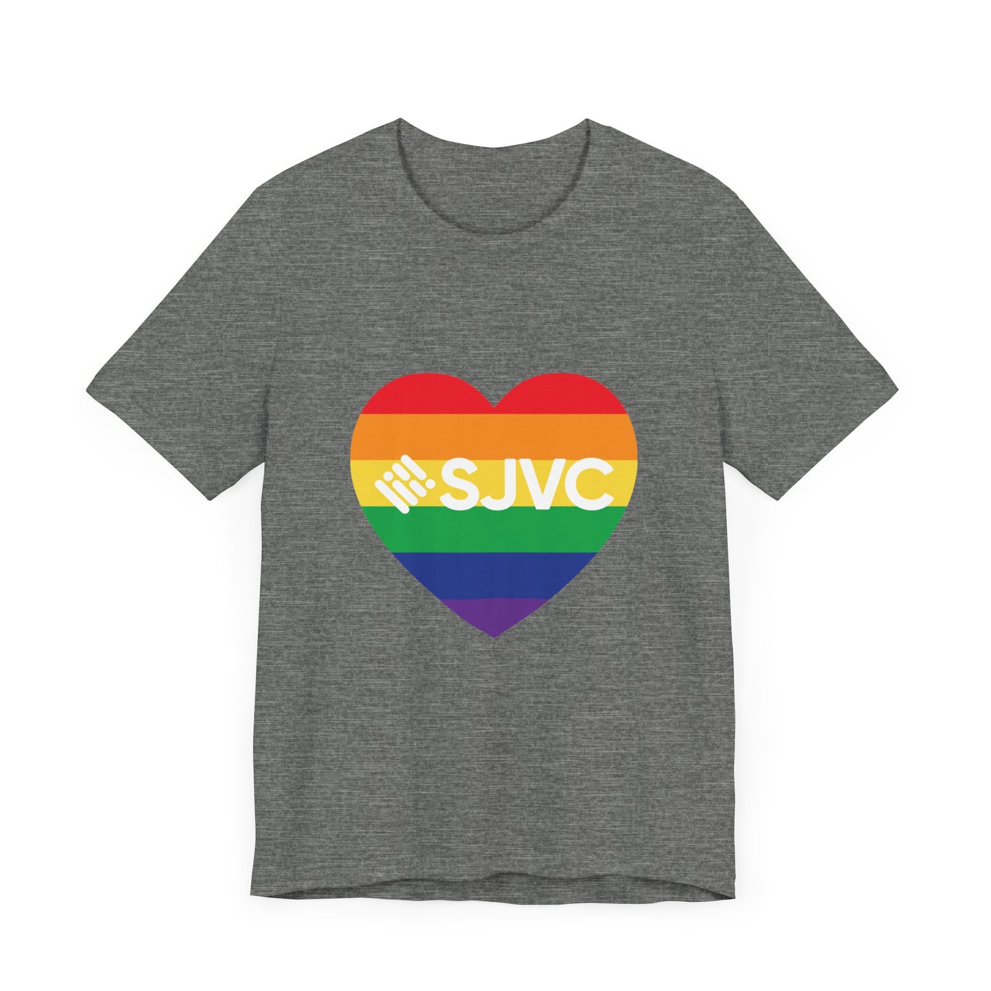 SJVC PRIDE Heart Unisex Short Sleeve Tee