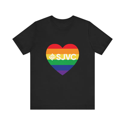 SJVC PRIDE Heart Unisex Short Sleeve Tee