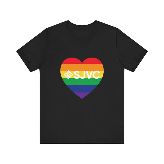 SJVC PRIDE Heart Unisex Short Sleeve Tee