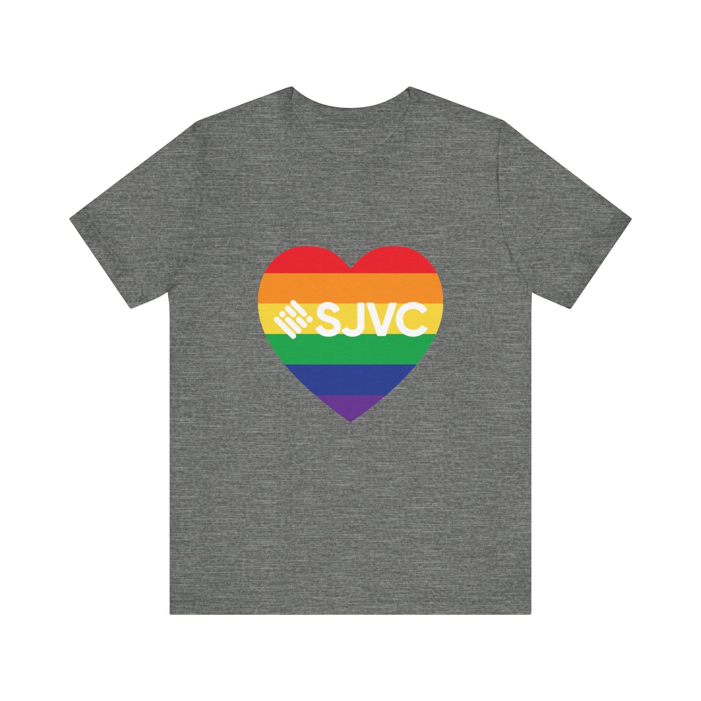 SJVC PRIDE Heart Unisex Short Sleeve Tee