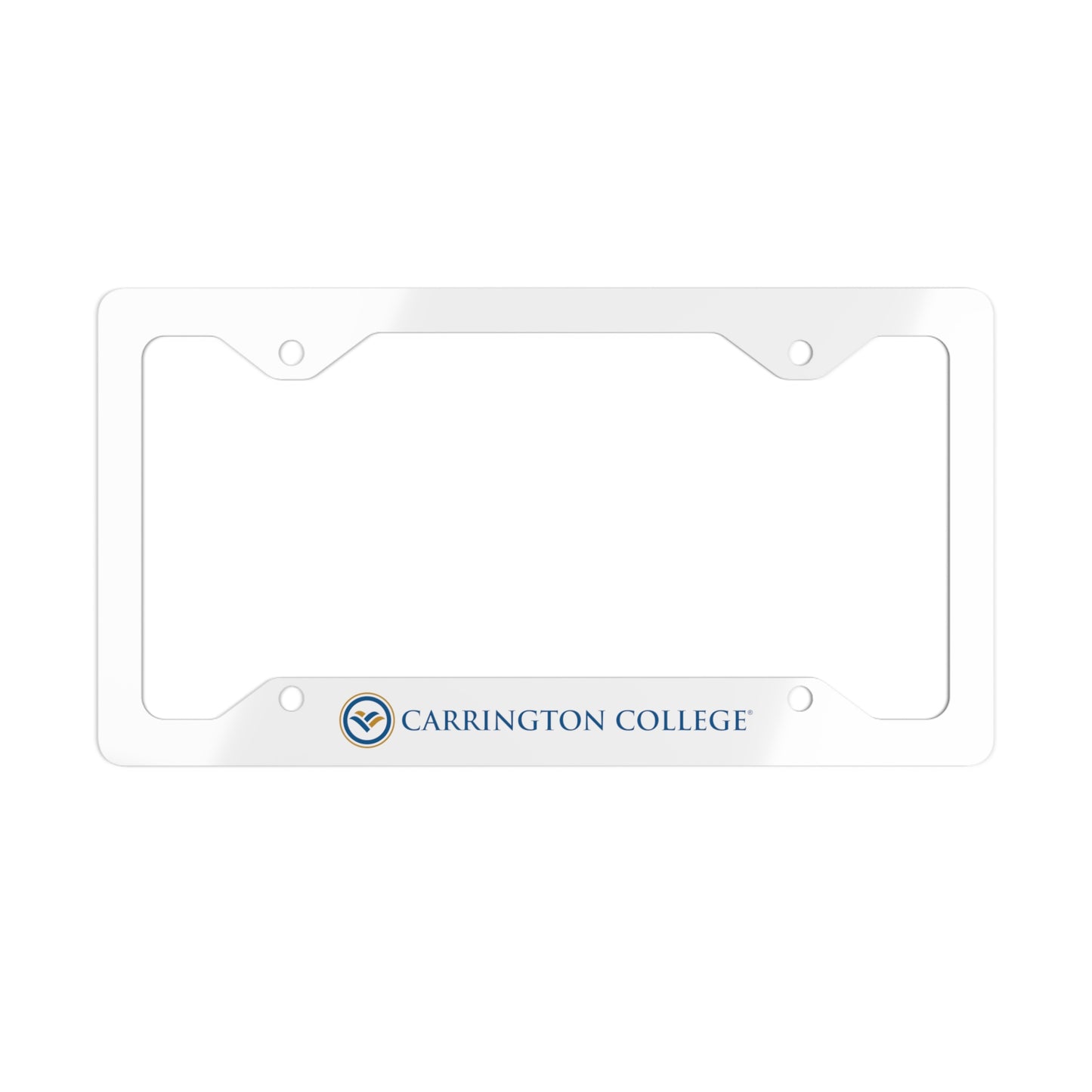 Carrington College Metal License Plate Frame