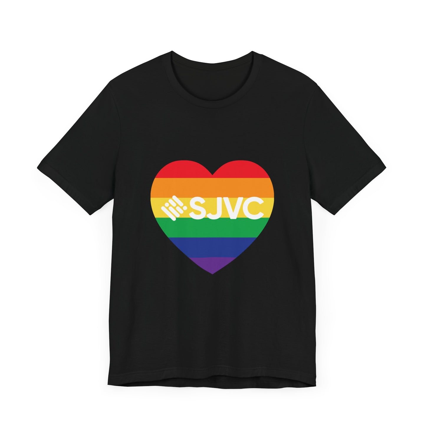 SJVC PRIDE Heart Unisex Short Sleeve Tee